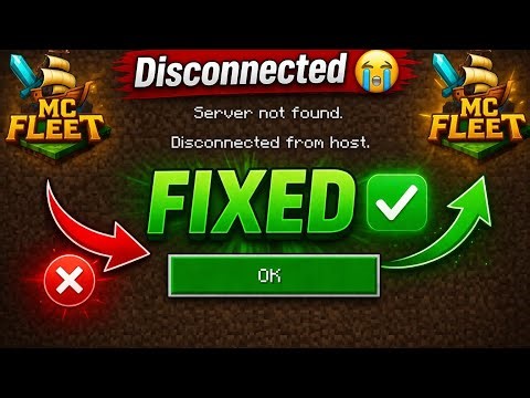 Minecraft Disconnected from host fix 👍🏻