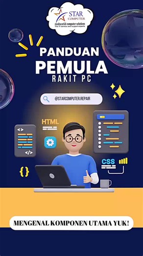 Hallo guyss,, kita mo kasih lagi nih tips² panduann pemula rakit PC simakk yukkk jangan lupaaa di save yaaaa buat jga² kalo butuh semogaa bermanfaat yawww hallooo bingung nyari tempat service Laptop tapi gaa nemu tempat service yang recommended? Nah, pas banget nih! Kami menyediakan jasa service. Service Komputer Service Laptop Service Printer Yuk, bawa langsung ke Star Computer yang pasti bergaransi Iho dijamin murahh dan berkualitas 📍Lokasi: - Jl. Raya Badas-Kunjang, Wonorejo, Kec.Kunjang Kab