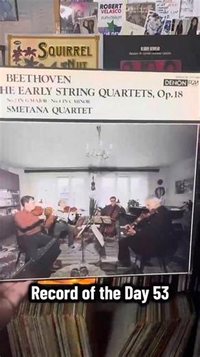 Record of the Day: String Quartet No. 2 in G Major, Op. 18 #Classicalmusic #beethoven #vinylrecords