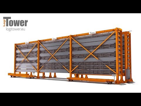 Automatic long bars storage system LogiTower