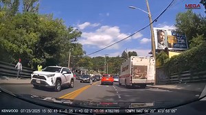 What happens when bad driving meets a convenient cop... instant karma in seconds