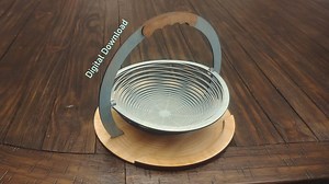 Laser Cut File - Collapsible Basket - Etsy