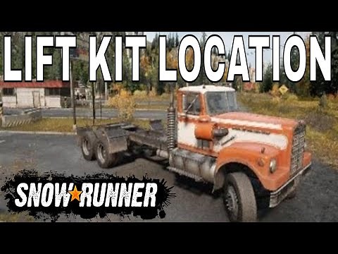 Snowrunner Upgrades White Western Star 4964 Raised Suspension Lift kit