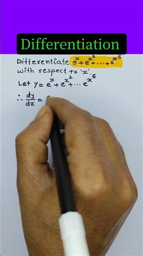 Differentiation Class 12 th Maths||Short Video||Short||shorts||