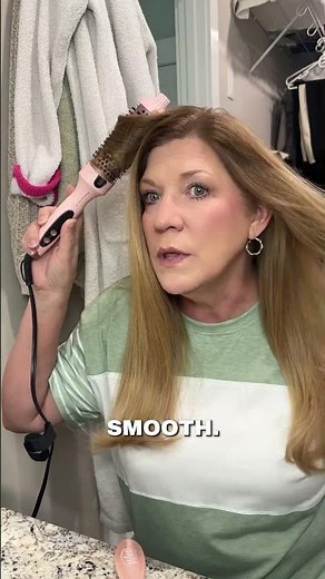 The trick to using a thermal brush is the dip and twist method
