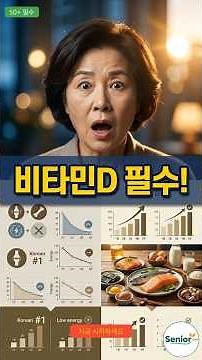 한국인이 전세계1위! 비타민 D 결핍증상 8가지-꼭 챙겨드세요#50대건강 #건강 #지식 #꿀팁 #음식