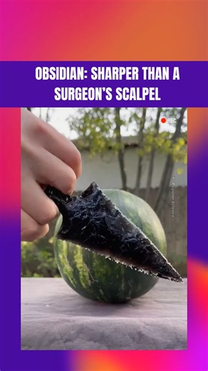Nature's blade cuts deeper than steel 🔪 Obsidian forms edges just three nanometers thick—500 times sharper than surgical steel and precise enough that some surgeons choose volcanic glass over metal scalpels. This naturally occurring material proves that sometimes the most advanced cutting technology isn't manufactured in labs but forged by Earth's molten core millions of years ago. #Obsidian #VolcanicGlass #SurgicalPrecision #NaturalMaterials #MedicalInnovation #SharpestBlade #GeologyFacts #Sci