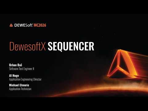DewesoftX Sequencer | Dewesoft MC2026