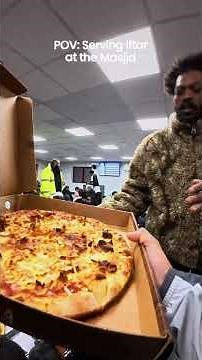 POV: Serving Iftar at the Masjid 🍕