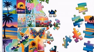 VAIIEYO Flower Puzzles for Adults 1000 Pieces - Nature Floral, Extra Large Jigsaw Puzzles Butterfly, Fun & Challenging Puzzles, Family Time, Great Gift Idea, Home Wall Decor, Size 31.5 x 16.4in