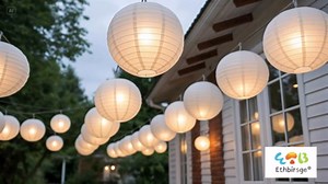 Chinese Paper Lanterns - Pack of 10, 12-Inch Colorful Hanging Lights for Birthday Party Decorations, Ceiling Decor, Rainbow Classroom, Wedding, and Home Party