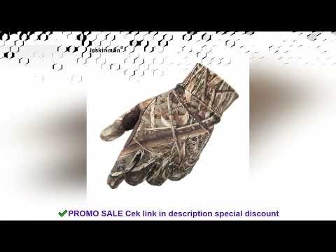 Bionic Camouflage Quick-Dry Elastic Hunting Gloves Touch Screen Breathable Full Finger Sun Protectio