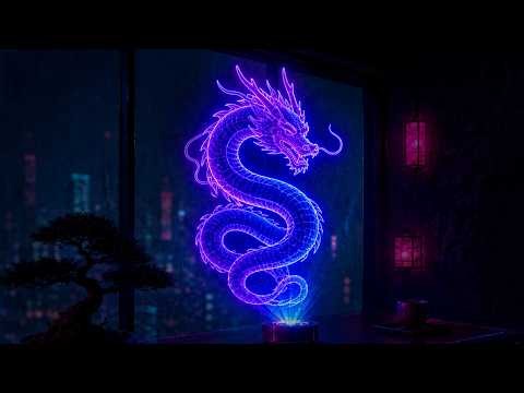 Dragon Shrine Protocol | Japanese Cyberpunk Ambient for Coding (2H)