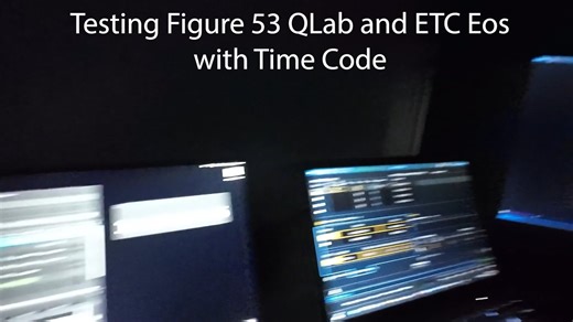 Testing Time Code with Figure 53 QLab and ETC Eos Nomad
