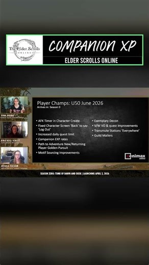 ESO Companion EXP Doubled in Update 50?!