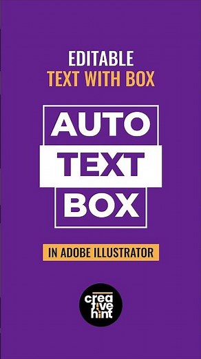 How to create editable auto text box in Adobe Illustrator
