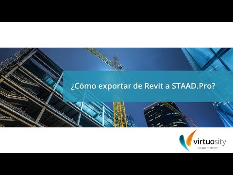¿Cómo exportar de Revit a STAAD.Pro?
