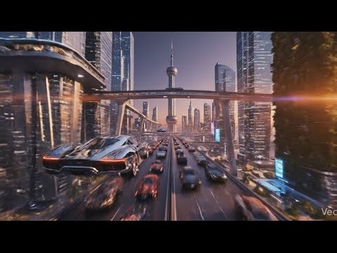 A Glimpse Into the Future: Cinematic City With Flying Cars | 4K Sci-Fi