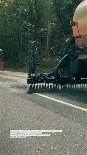 Asphalt Crack Sealing Machine Repairing Roads with Hot Sealant