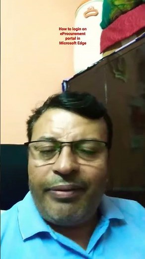 How to login on eProcurement Portal in Microsoft Edge