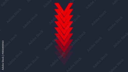Down arrow loading bar background animation, direction arrows animation.