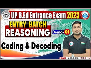 B.Ed Entrance Exam 2023 | Coding & Decoding | Reasoning For B.Ed | B.Ed Entrance Demo Classes #01