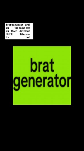 Customizable Brat Text Generator with Color Variants and Background Options