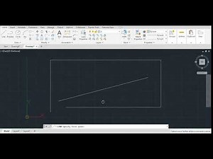 How to draw a line using AutoCAD