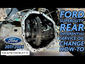 2011-2025 Ford Superduty Rear Differential Service Oil Change How-To