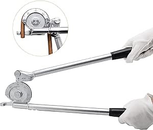 Bonvoisin 1/2" OD Tubing Bender Manual Tube Bender 180 Degree HVAC Bending Tool for Copper Aluminum Tubes Air Conditioner Refrigeration Repair