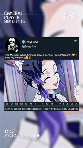 Shinobu Saved Zenitsu From Poison💜-💛😍