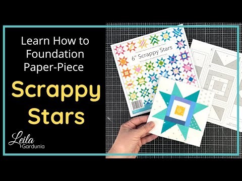 How to Foundation Paper Piece Scrappy Star Quilt Blocks
