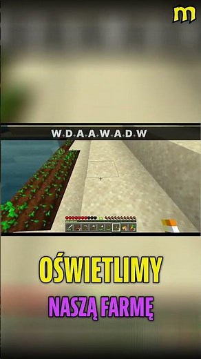 Minecraft: Jak oświetlić farmę i zabezpieczyć przed potworami! #shorts