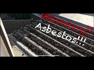 Asbestos Garage Roof Replacement for EPDM Rubber.