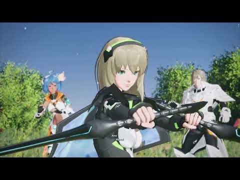 Phantasy Star Online 2: New Genesis - Alfen meets Aina and fights off the DOLLS Pettas Sword