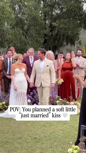 You plan a sweet little kiss. He launches into full rom com grand finale mode. And somehow the only person more committed than the groom… was the videographer doing shuttle runs behind them. This is your reminder that chaotic, unscripted moments > perfectly rehearsed ones. (Also… tip your videographer. That was a HIIT session.) #WeddingReels #JustMarried #WeddingMoments #BrideAndGroom #WeddingInspo #WeddingHumour #WeddingVideo #ModernBride