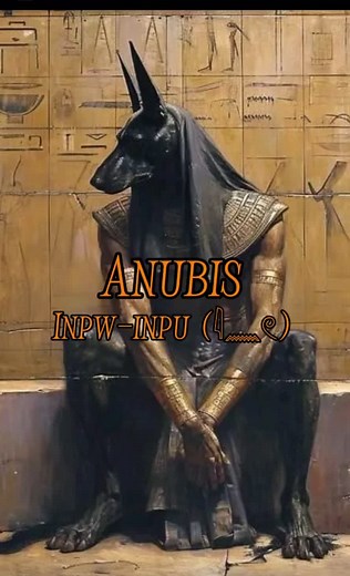 Anubis, the jackal-headed god of mummification, holds the ankh symbolizing eternal life and protection for the deceased. #anubis #egyptianmythology #ancientegypt #historylovers #mythologytiktok #ancienthistory #houseofanubis #egyptiangods #afterlife #fyp #foryou #foryoupage