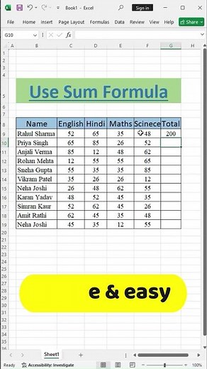 "Excel SUM Formula: The Key to Effortless Calculations!"