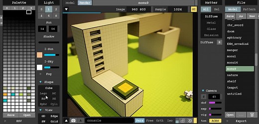 MagicaVoxel 0.98 渲染器教程