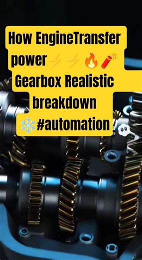 How Engines Transfer Power Step-by-Step 🌟💡Gearbox Realistic Breakdown#automobile#machine#shorts#car