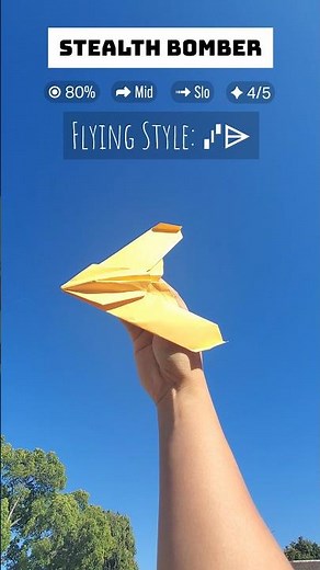New Paper Airplane Test Flights - Stealth Bomber - Inspired from B2 Spirit #paperairplane