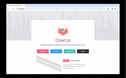 轻松创建动态、高度可定制和响应的 JavaScript 图表「Chart.js」 ，用简单的 API 来创建交互式和动画图表
