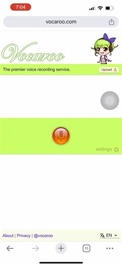 Sending voice for voice clones - Vocaroo