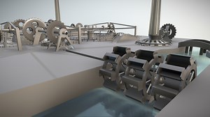 Mechanical City (WIP-3) Improvements and Water - Download Free 3D model by 3DHaupt (@dennish2010)