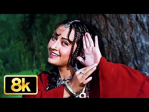 Main Hoon Khushrang Henna 💖8K Video Song | Lata Mangeshkar | Zeba Bakhtiar | Romantic Hindi Song