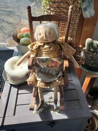 Primitive Gardening Granny Doll - Etsy