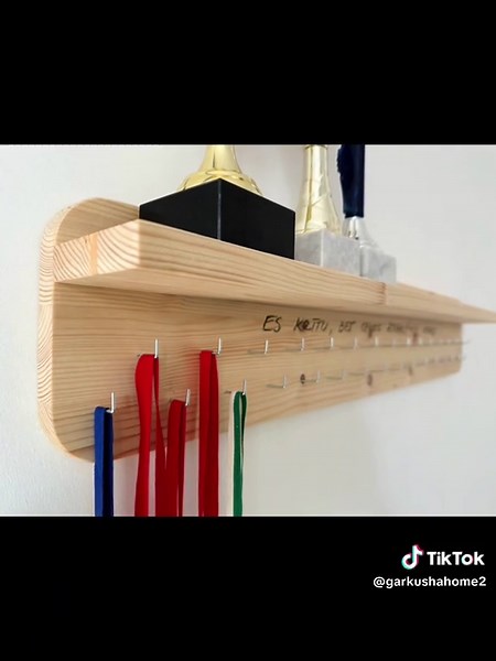 Custom Medal Hanger Wall Hooks with Trophy Shelf