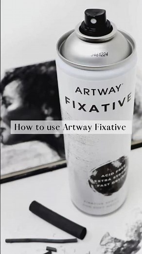 How to use Fixative Spray - Protect your Graphite, Pastel and Charcoal Drawings #fixativespray