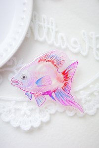 Fish Phone Grip, Kindle Stand Holder, Ocean Charm Gift