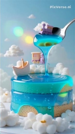 train ship cake #cake #aivideo #train